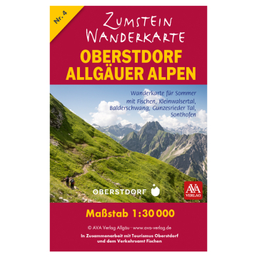Deckblatt Wanderkarte Allgäuer Alpen