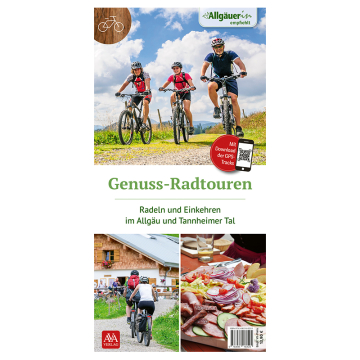 Deckblatt Genuss Radtouren mit einer radfahrenden Familie