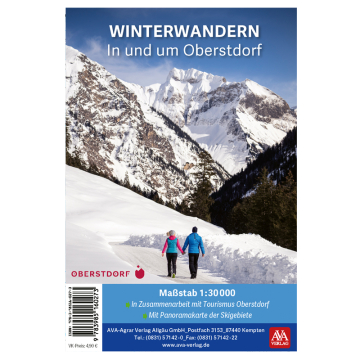 Deckblatt der Winterwanderkarte für Oberstorf