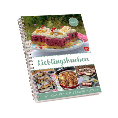 Titelbild der Ausgabe Lieblingskuchen mit diversen Kuchen und Torten